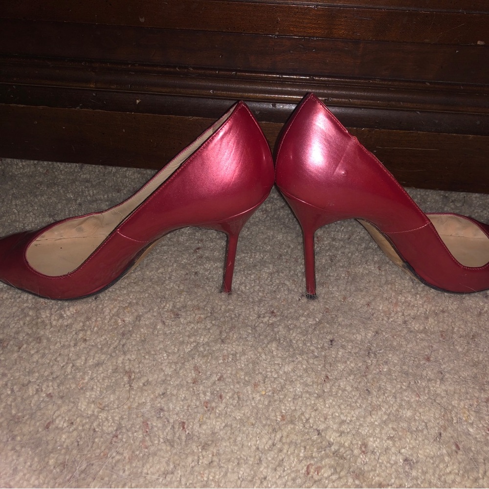 Vintage Y2K Dark Pink Manolo Blahnik High heels - Picture 2 of 5